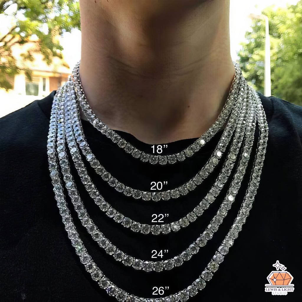 4 mm Zirkonia-Tenniskette