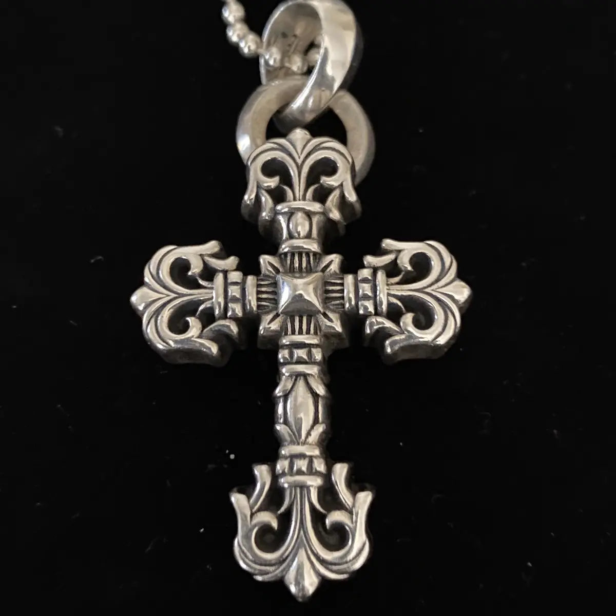 Chrome Hearts Filigran-Kreuzanhänger – Gothic Y2K Punk Statement-Schmuck